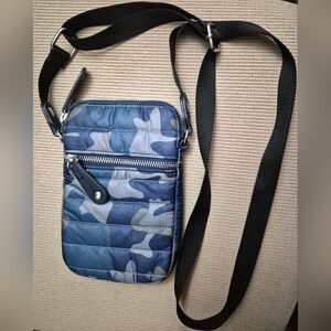 Sondra Roberts Squared Nylon Baby Camo Crossbody